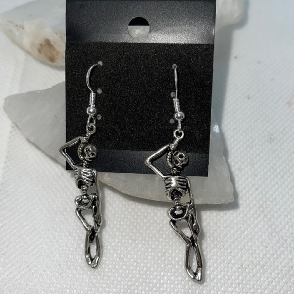 Skeleton Sterling Earrings